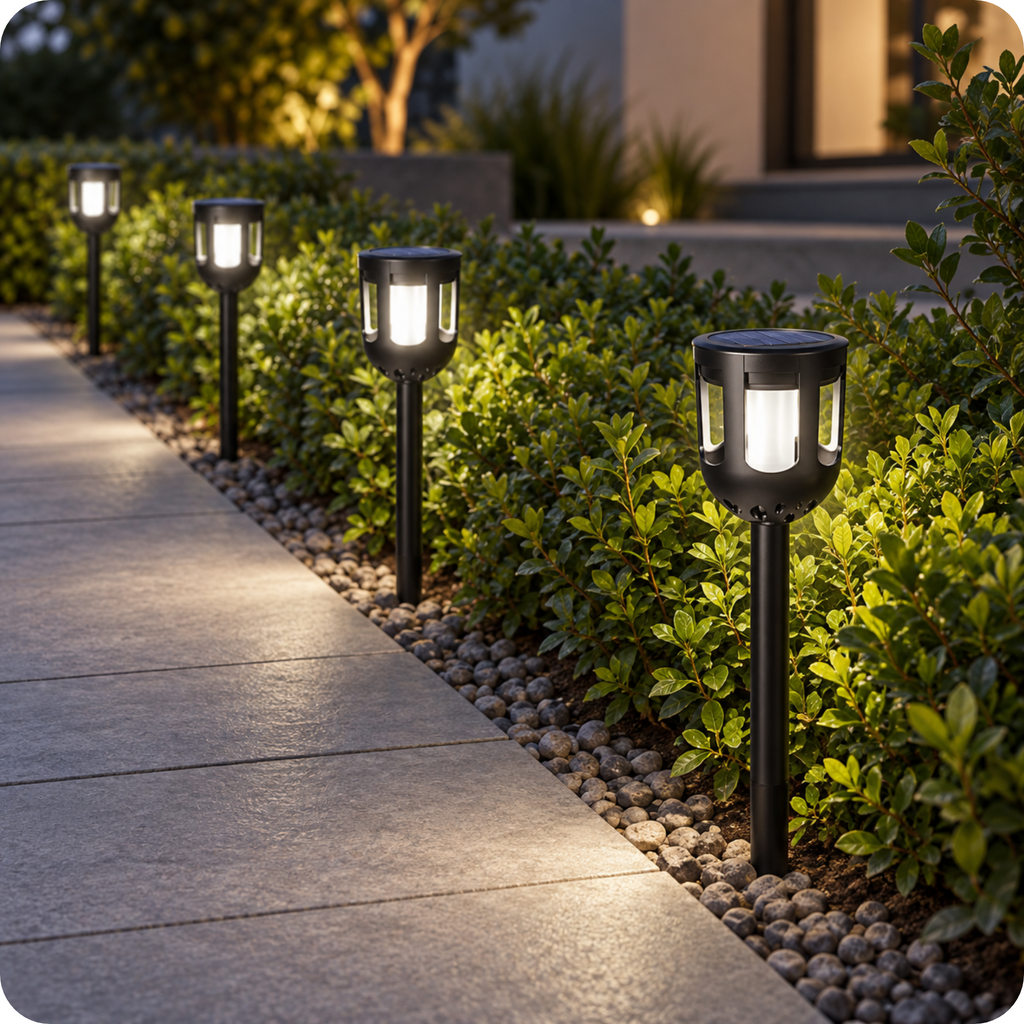 Estacas solares led