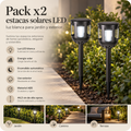 Estacas solares led